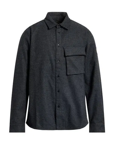Belstaff Man Shirt Charcoal Size Xl Cotton In Gray