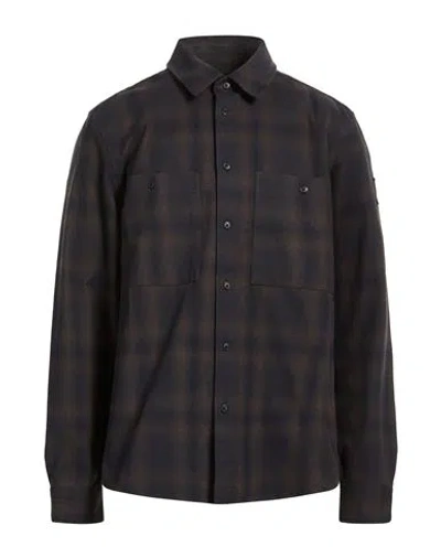 Belstaff Man Shirt Navy Size Xxl Cotton In Black