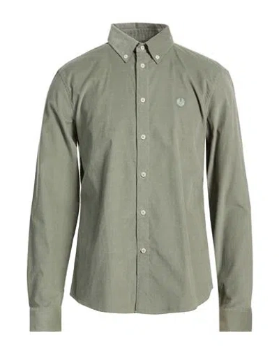 Belstaff Man Shirt Sage Green Size L Cotton