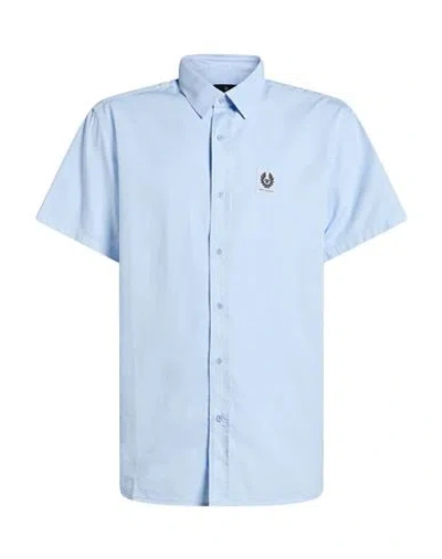 Belstaff Man Shirt Sky Blue Size Xxl Cotton