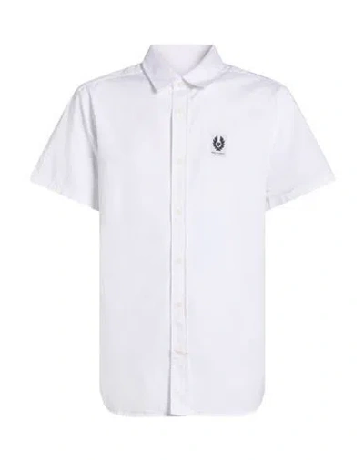 Belstaff Man Shirt White Size Xl Cotton In Multi