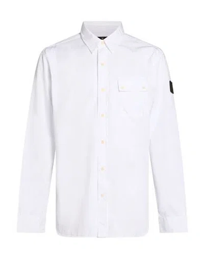 Belstaff Man Shirt White Size Xxl Cotton