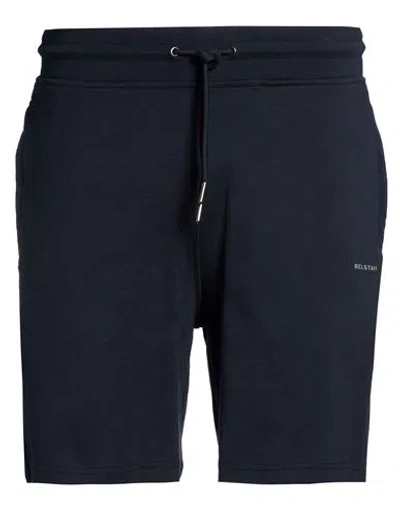 Belstaff Man Shorts & Bermuda Shorts Navy Size Xl Cotton, Elastane In Blue