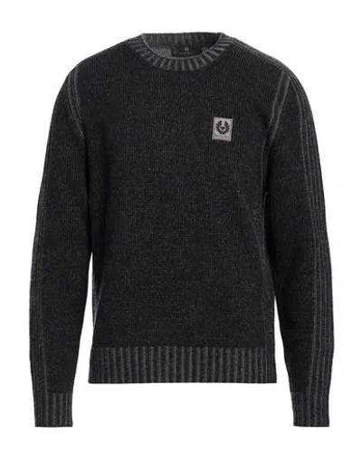 Belstaff Man Sweater Charcoal Size Xl Wool In Gray
