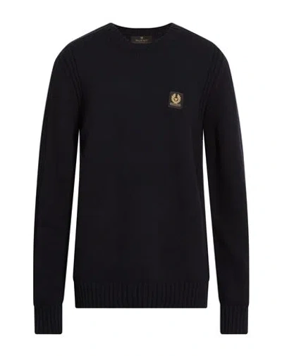 Belstaff Man Sweater Midnight Blue Size Xxl Wool In Multi