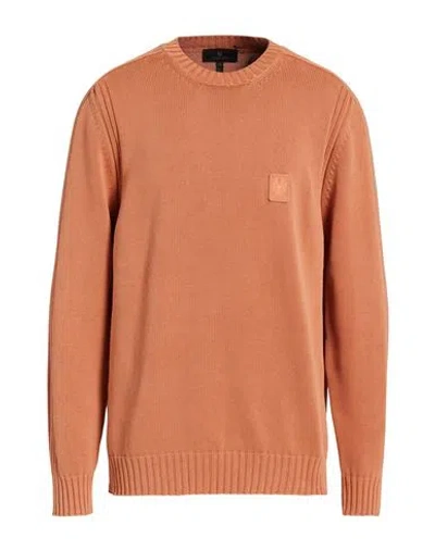 Belstaff Man Sweater Rust Size Xxl Cotton In Orange