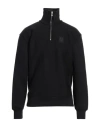 Belstaff Man Sweatshirt Black Size Xl Cotton In Black