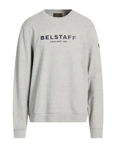 Belstaff Man Sweatshirt Grey Size 3xl Cotton In Gray