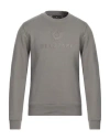 Belstaff Man Sweatshirt Lead Size Xl Cotton, Elastane In Grey