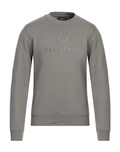Belstaff Man Sweatshirt Lead Size Xl Cotton, Elastane In Grey