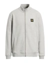 Belstaff Man Sweatshirt Light Grey Size 3xl Cotton, Elastane In White