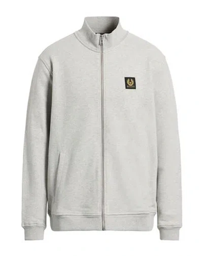 Belstaff Man Sweatshirt Light Grey Size 3xl Cotton, Elastane In Gray