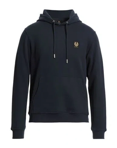 Belstaff Man Sweatshirt Midnight Blue Size M Cotton, Elastane In Blue