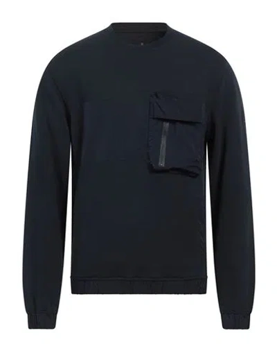 Belstaff Man Sweatshirt Midnight Blue Size S Cotton, Elastane, Polyamide