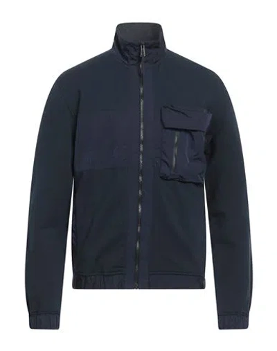 Belstaff Man Sweatshirt Midnight Blue Size S Cotton, Elastane, Polyamide