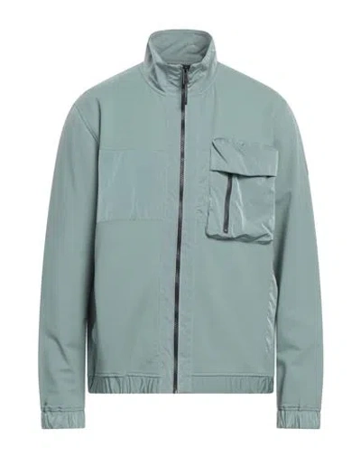 Belstaff Man Sweatshirt Sage Green Size Xxl Cotton, Elastane, Polyamide
