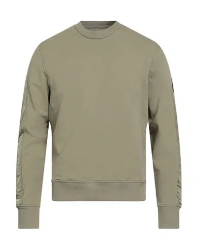 Belstaff Man Sweatshirt Sage Green Size Xxl Cotton, Elastane