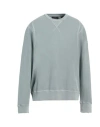 Belstaff Man Sweatshirt Sage Green Size Xxl Cotton, Elastane In Gray