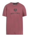 Belstaff Man T-shirt Garnet Size Xl Cotton In Red