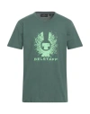 Belstaff Man T-shirt Green Size L Cotton