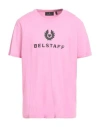 Belstaff Man T-shirt Magenta Size Xl Cotton