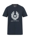 Belstaff Man T-shirt Midnight Blue Size L Cotton