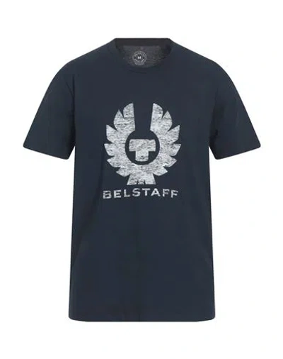 Belstaff Man T-shirt Midnight Blue Size L Cotton