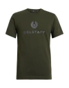 Belstaff Man T-shirt Military Green Size S Cotton
