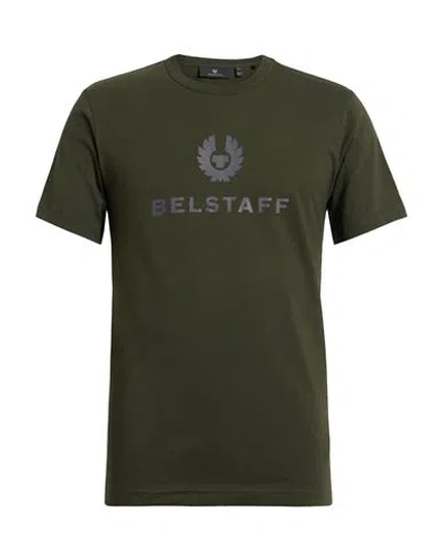 Belstaff Man T-shirt Military Green Size S Cotton