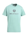Belstaff Man T-shirt Sage Green Size S Cotton