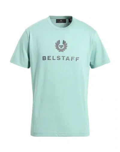 Belstaff Man T-shirt Sage Green Size S Cotton