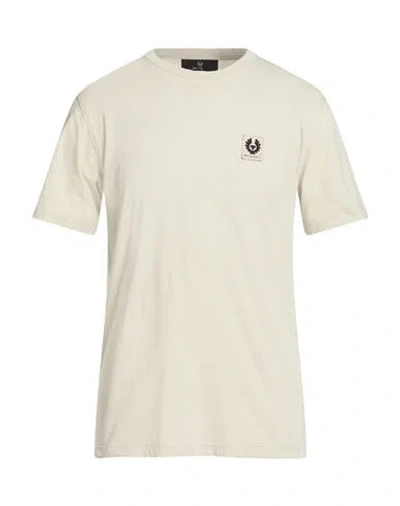 Belstaff Man T-shirt Beige Size M Cotton In Neutral