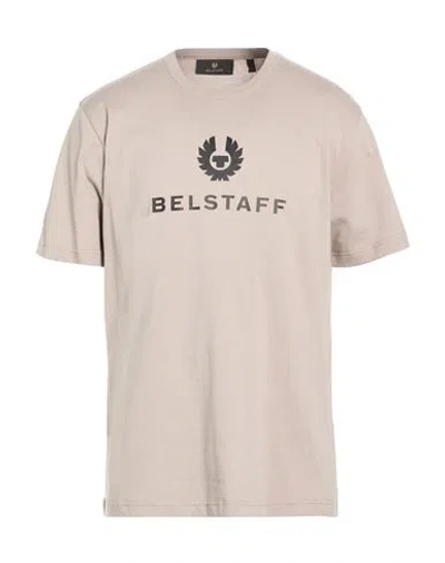 Belstaff Man T-shirt Khaki Size Xl Cotton In Gold