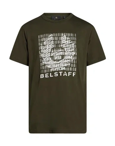 Belstaff Man T-shirt Military Green Size S Cotton