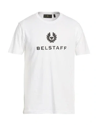 Belstaff Man T-shirt White Size Xxl Cotton
