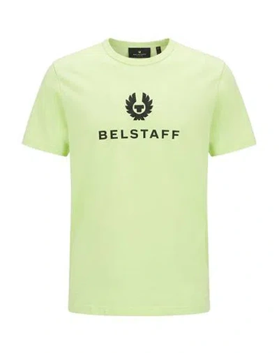 Belstaff Man T-shirt Yellow Size Xl Cotton In Green