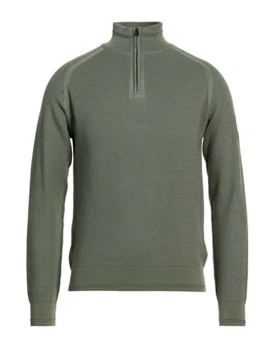 Belstaff Man Turtleneck Sage Green Size L Cotton