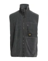 Belstaff Man Vest Lead Size Xxl Polyester, Polyamide In Gray