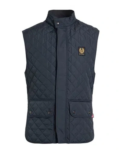 BELSTAFF BELSTAFF MAN VEST NAVY SIZE 34 POLYESTER