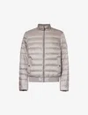 Belstaff Mens Ash Circuit Funnel-neck Brand-patch Shell-down Jacket In Grey