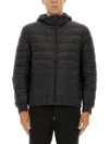 Belstaff Quilted Hooded Jacket Side Pockets In Black