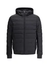 Belstaff Control Quilted Hooded Jacket In Black