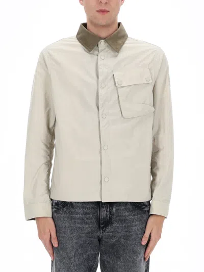 Belstaff Ivory Cotton Sports Jacket In White