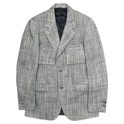 Pre-owned Belstaff Men's Grey Wool Polyamide Blazer L - Excellent In Gray
