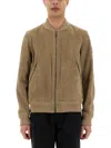 Belstaff Ribbed Cuffs Zip Pockets Jacket In Cream
