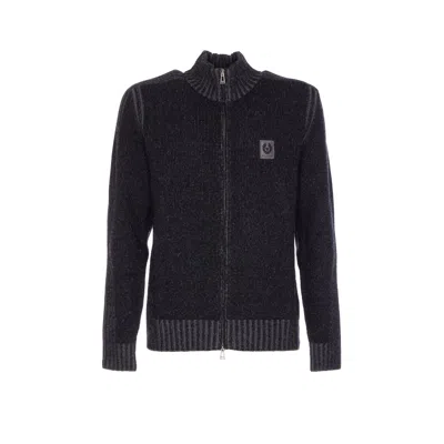 BELSTAFF BELSTAFF MEN SEASONAL WATCH KNITTED ZIP SWEATER