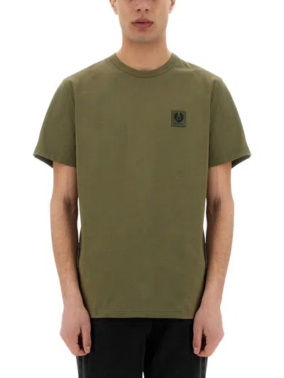 BELSTAFF BELSTAFF MEN T-SHIRT WITH LOGO PATCH