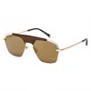 Belstaff Gold Titanium Sunglasses In Brown