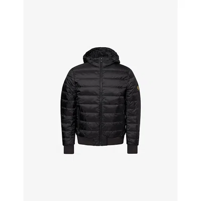 Belstaff Mens Black Control Hooded Shell-down Jacket