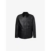 Belstaff Mens Black Incline Corduroy-collar Waxed-cotton Jacket In Black